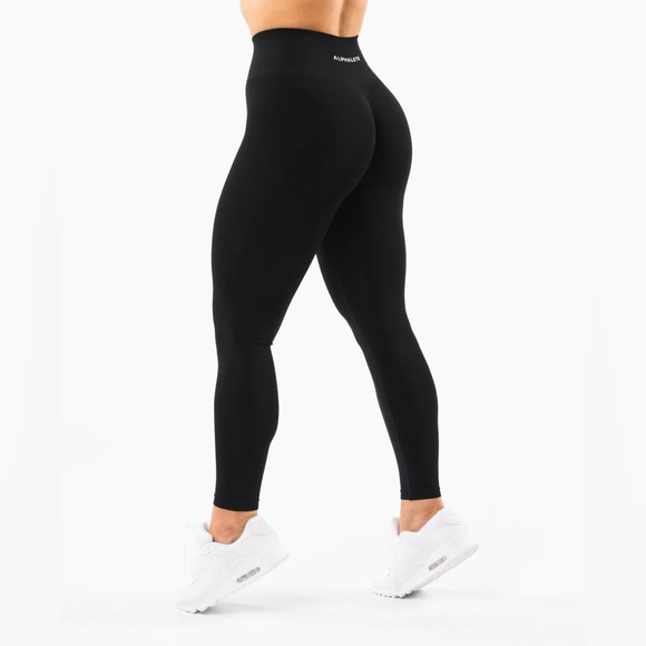 Alphalete Amplify Leggings NWT black seamless scrunch - Picture 1 of 3